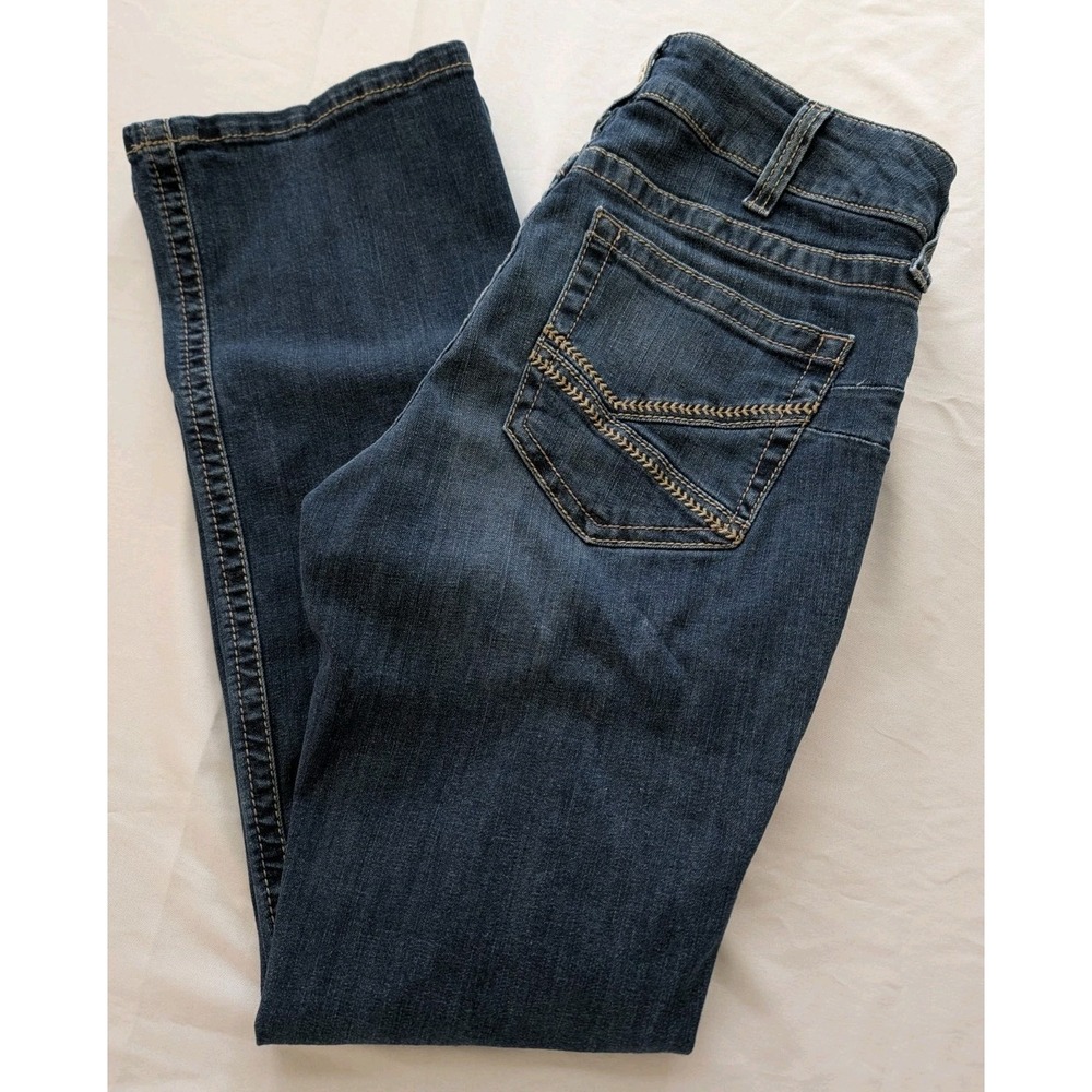 Ariat R.E.A.L. Mid Rise‎ Liliana Bootcut Jeans Womens 31 Short Blue Medium Wash